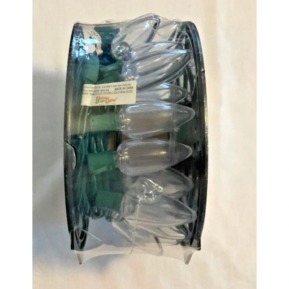 Celebrations Platinum LED Lights Pro Grade Warm White 25' Smooth Transparent C9